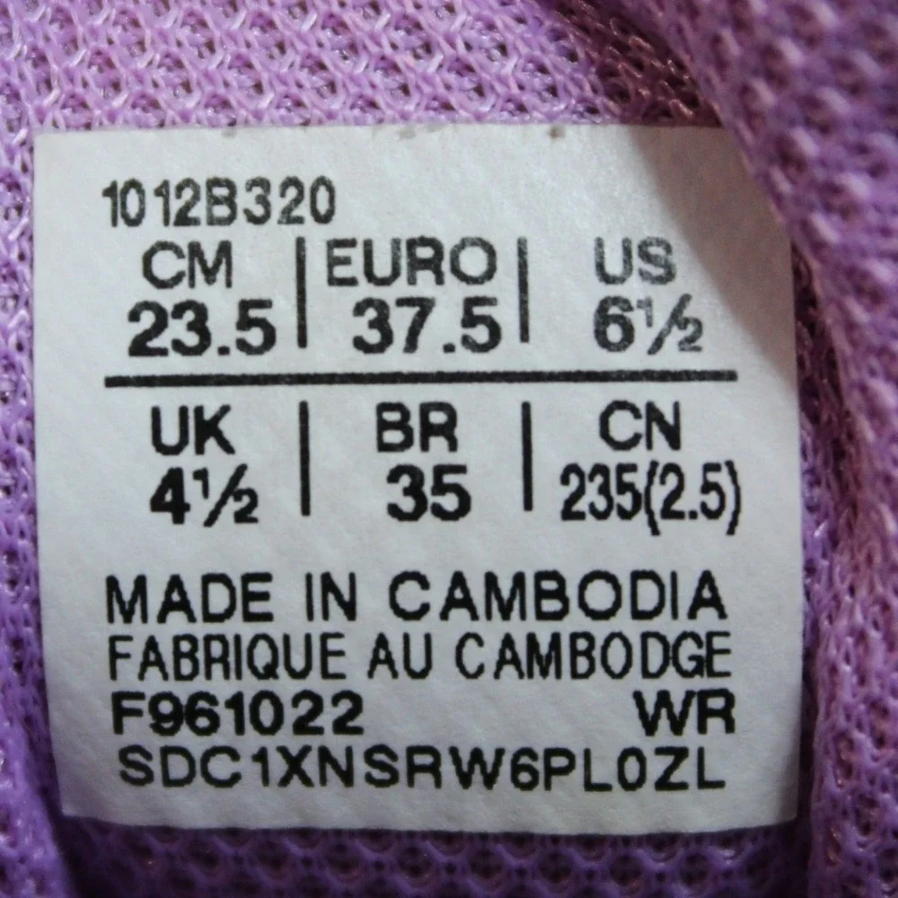 Asics Gel-Contend 8 Womens Running Shoes Black Orchid‎ Purple 1012B320 Size 6.5